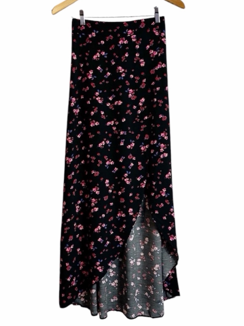 Express Maxi Length Floral Wrap Front Skirt FLAW